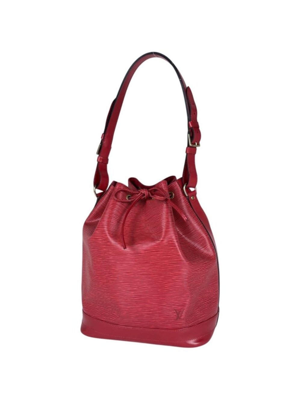 Louis Vuitton Noe Shoulder Bag Drawstring Epi Castilian Red